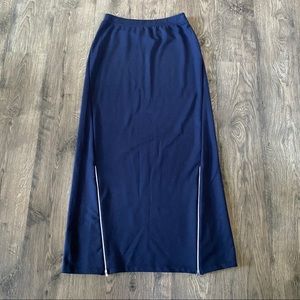 LC Waikiki blue long maxi skirt